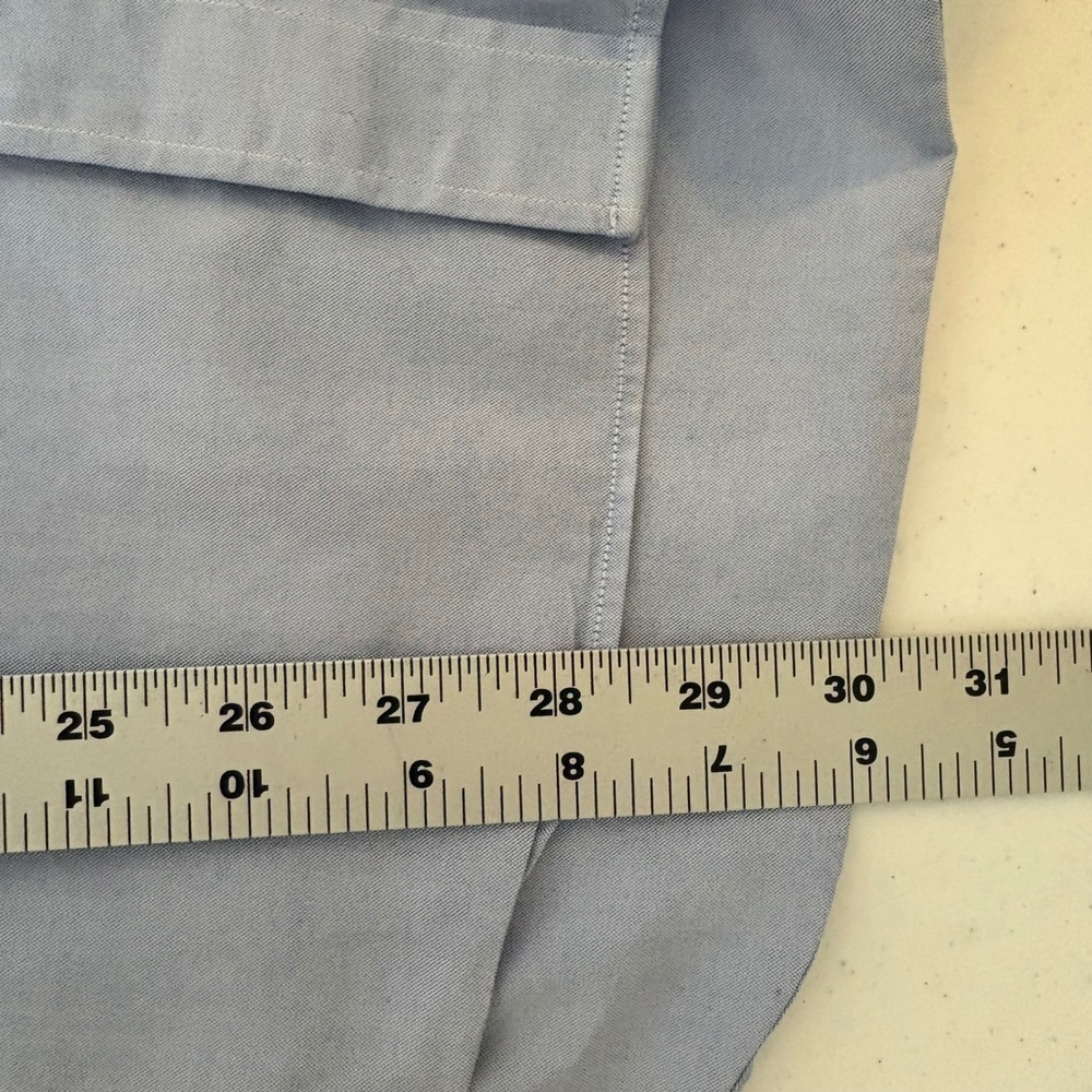 VTG Lacoste Mens Oxford Button Down Shirt Size 42 Blue Classic Fit Logo Preppy - Picture 4 of 10
